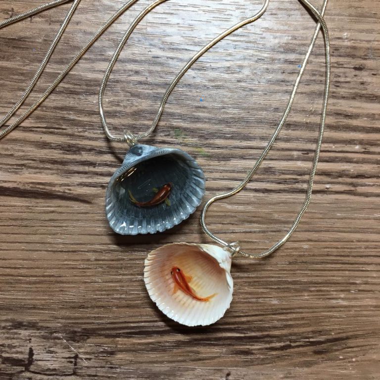 Paintings Of Mini Ponds In Shells By Nan Ma 16