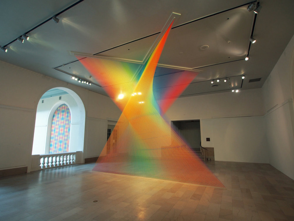 Rainbow Themed Thread Installations By Gabriel Dawe 6