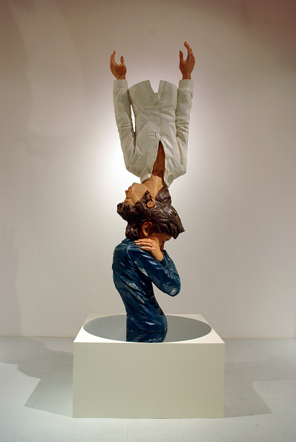 Surreal Figurative Wood Sculptures By Yoshitoshi Kanemaki 15