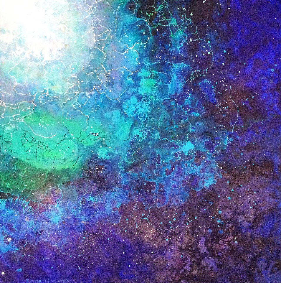 Universes Energy Mesmerizing Abstract Paintings By Emma Lindstrom 17