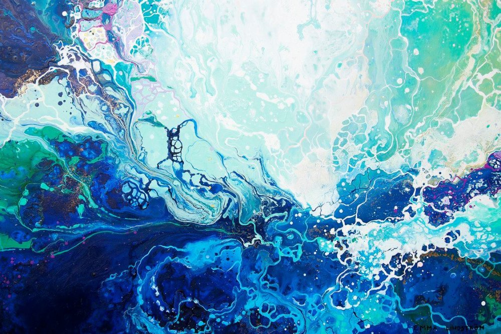 Universes Energy Mesmerizing Abstract Paintings By Emma Lindstrom 22