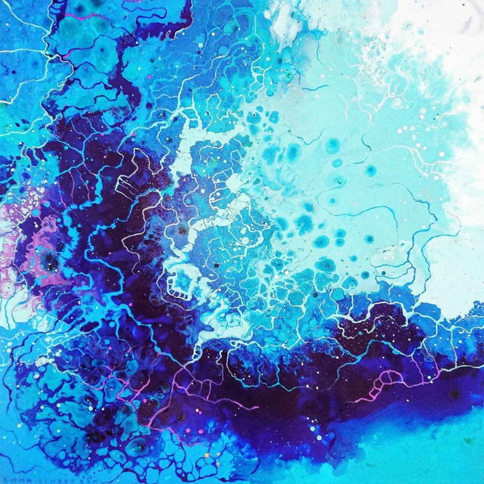 Universes Energy Mesmerizing Abstract Paintings By Emma Lindstrom 5