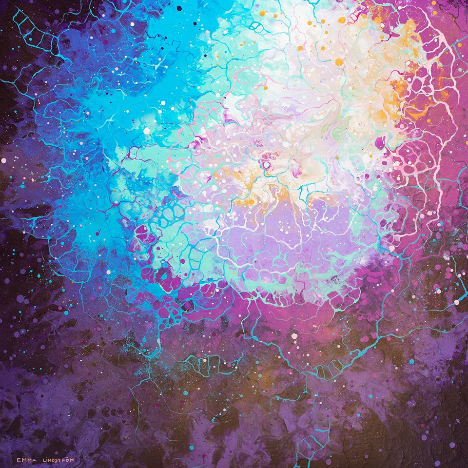 Universes Energy Mesmerizing Abstract Paintings By Emma Lindstrom 8