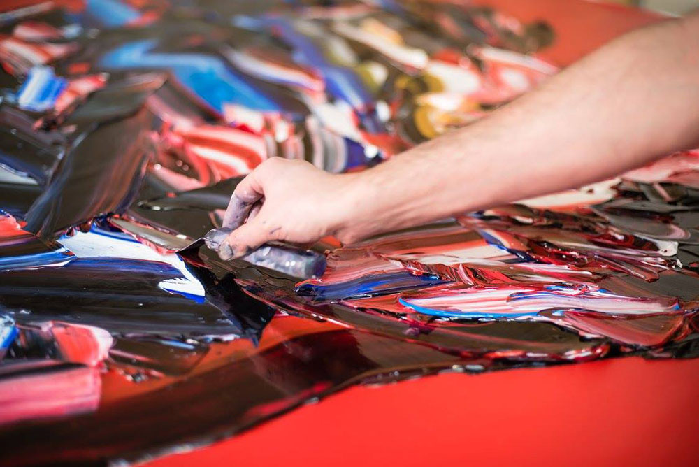 Abstract Oil Paintings Painted With Palette Knives By Salman Khoshroo 6