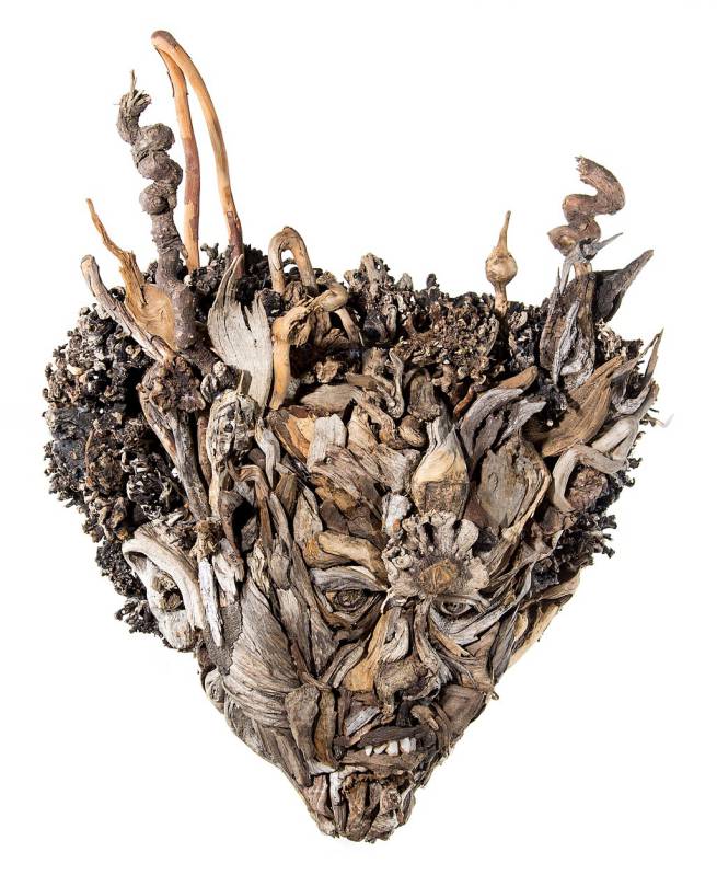 Amazing Head Sculptures Made Of Found Wood By Eyevan Tumbleweed 10
