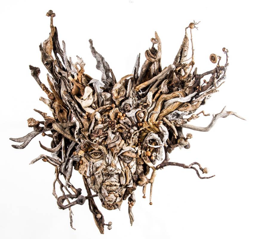 Amazing Head Sculptures Made Of Found Wood By Eyevan Tumbleweed 13