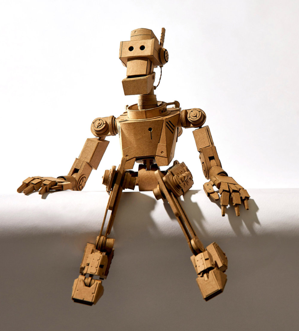 Amazingly Intricate Robot Cardboard Sculptures By Greg Olijnyk 10