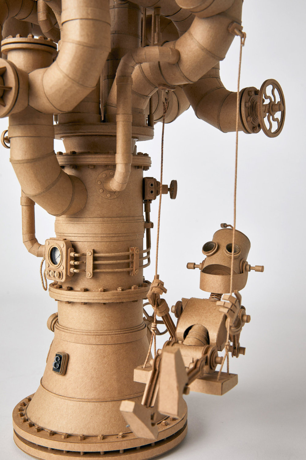 Amazingly Intricate Robot Cardboard Sculptures By Greg Olijnyk 4