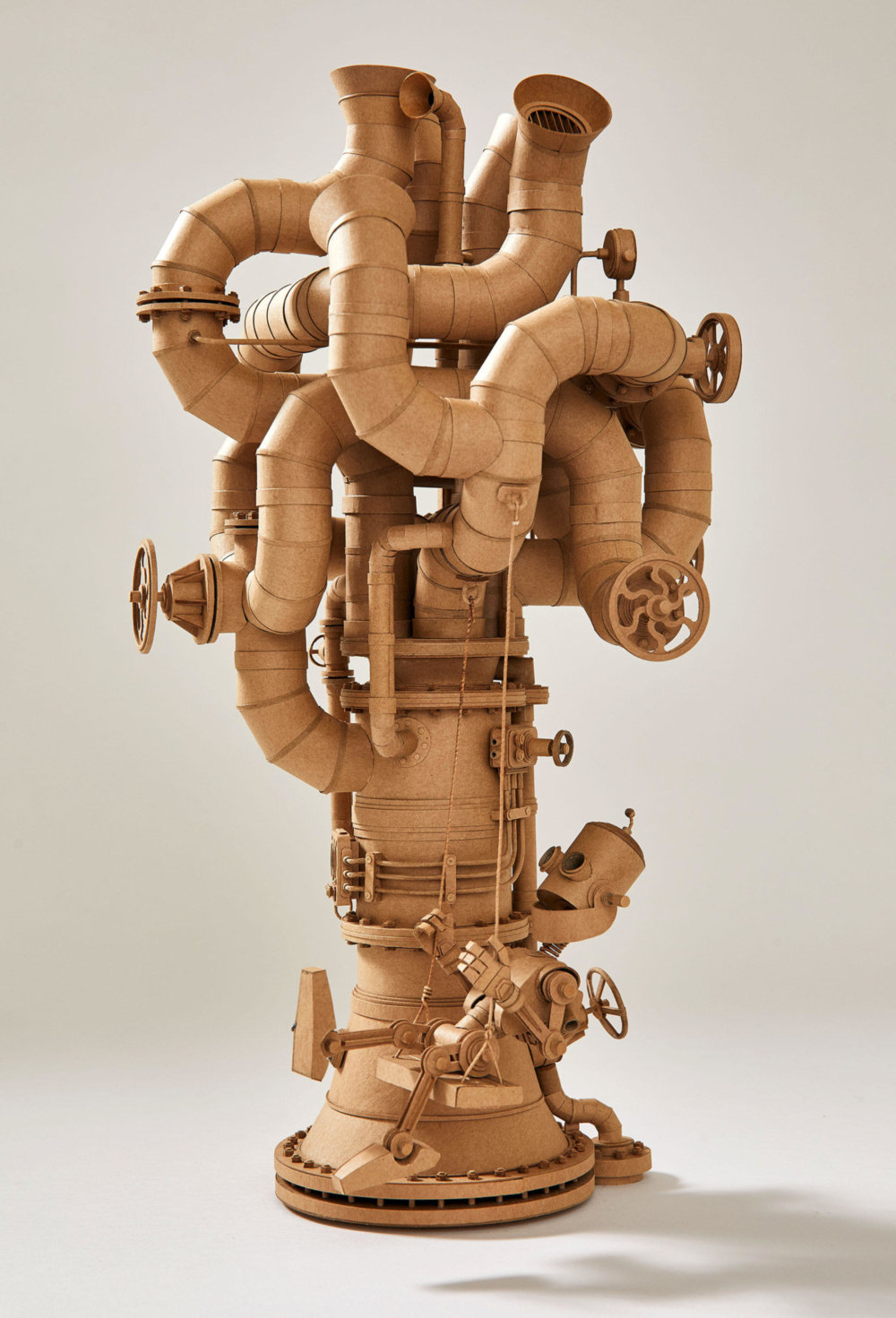 Amazingly Intricate Robot Cardboard Sculptures By Greg Olijnyk 5