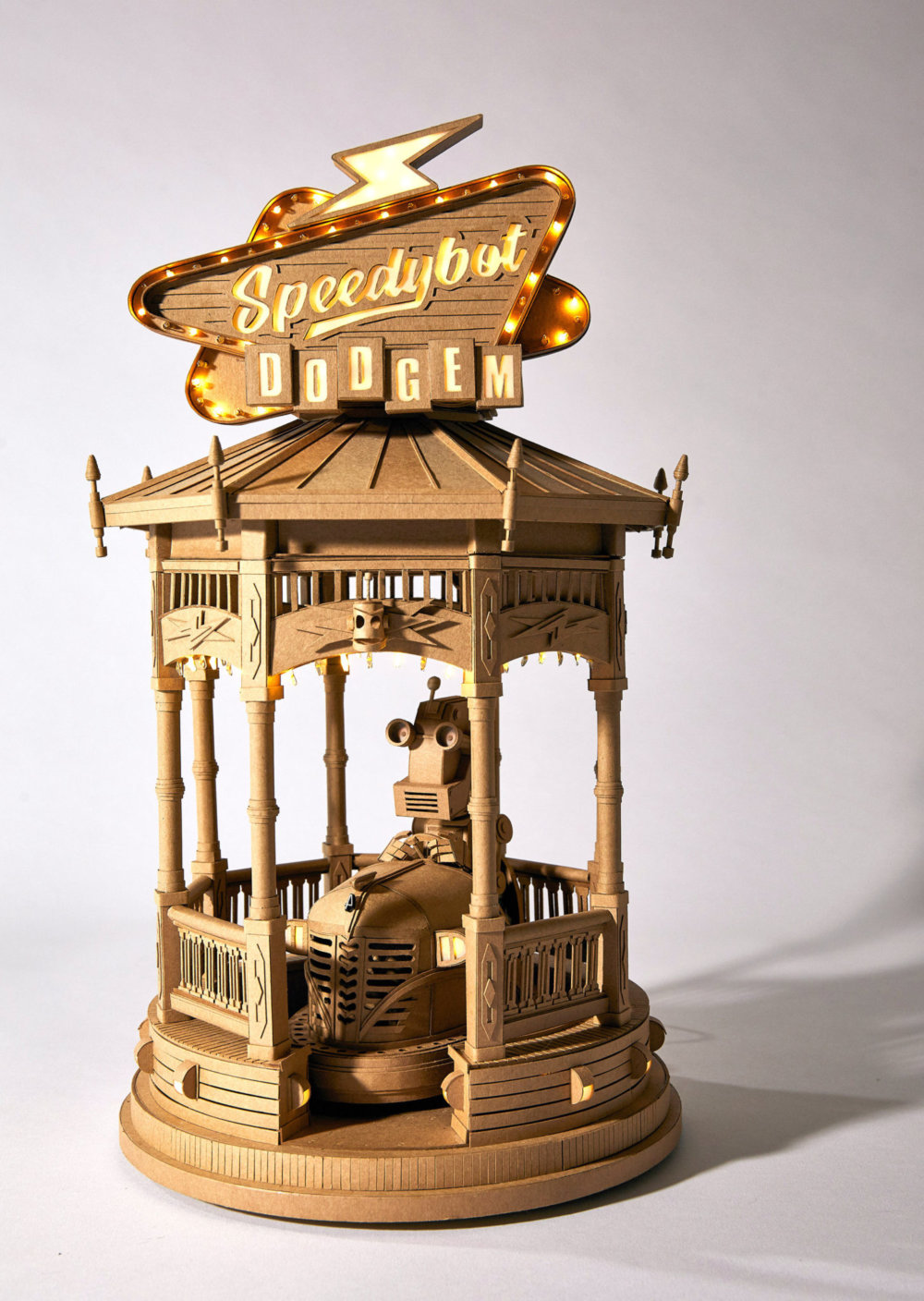 Amazingly Intricate Robot Cardboard Sculptures By Greg Olijnyk 9