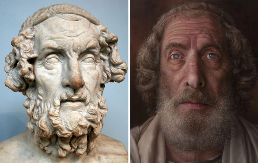 Antique Artworks And Photos Turned Into Hyperrealistic Portraits By Joongwon Jeong 2