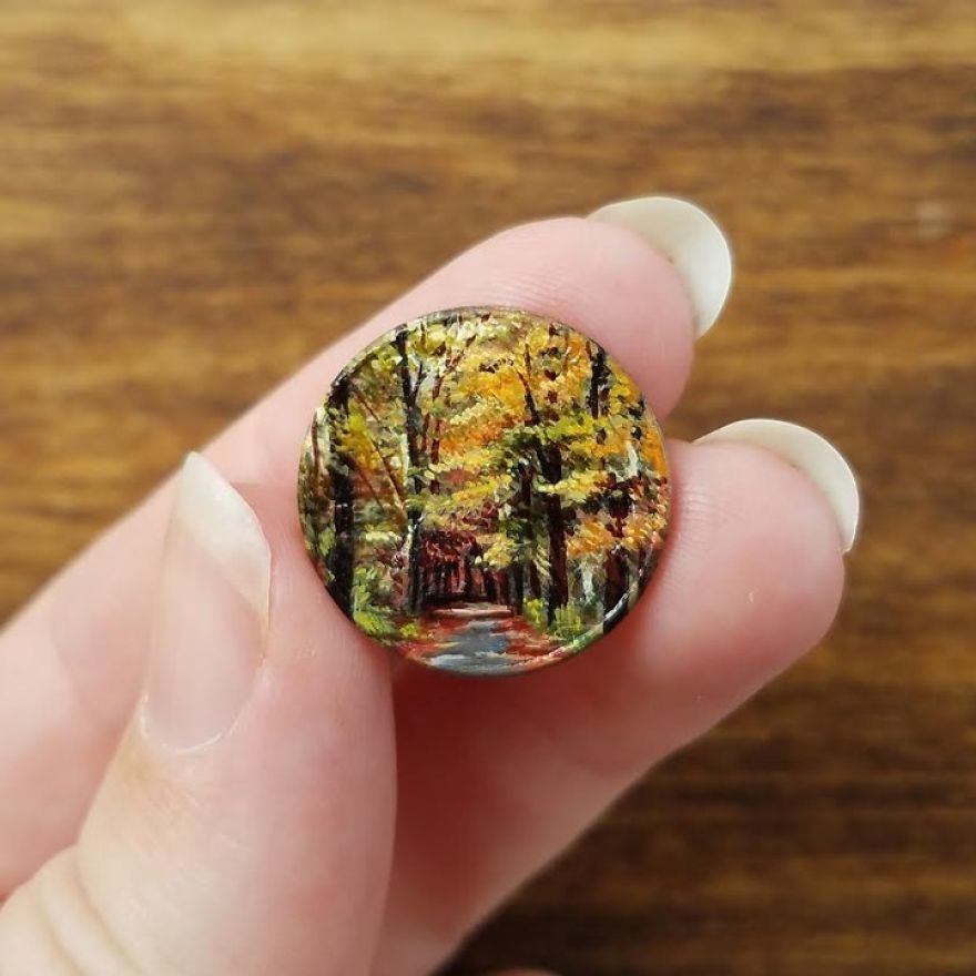 Artist Bryanna Marie Uses Coins As Canvasses For Tiny Paintings 1