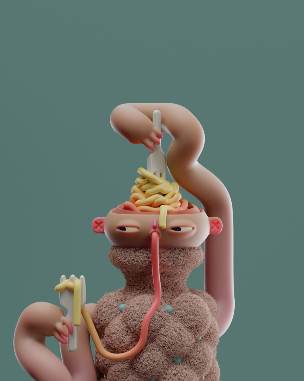 Bizarre 3d Illustrations By Lucas Camargo Aka Untitledarmy 10