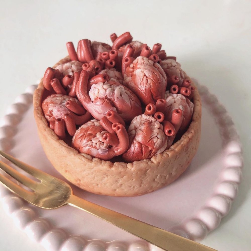 Creepy And Cute Bizarre Tiny Food Sculptures By Qixuan Lim 16