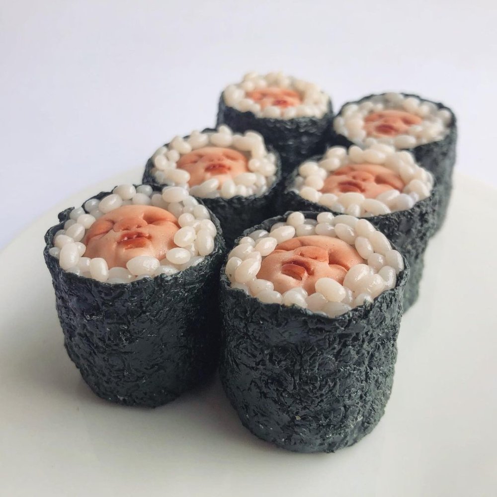 Creepy And Cute Bizarre Tiny Food Sculptures By Qixuan Lim 18