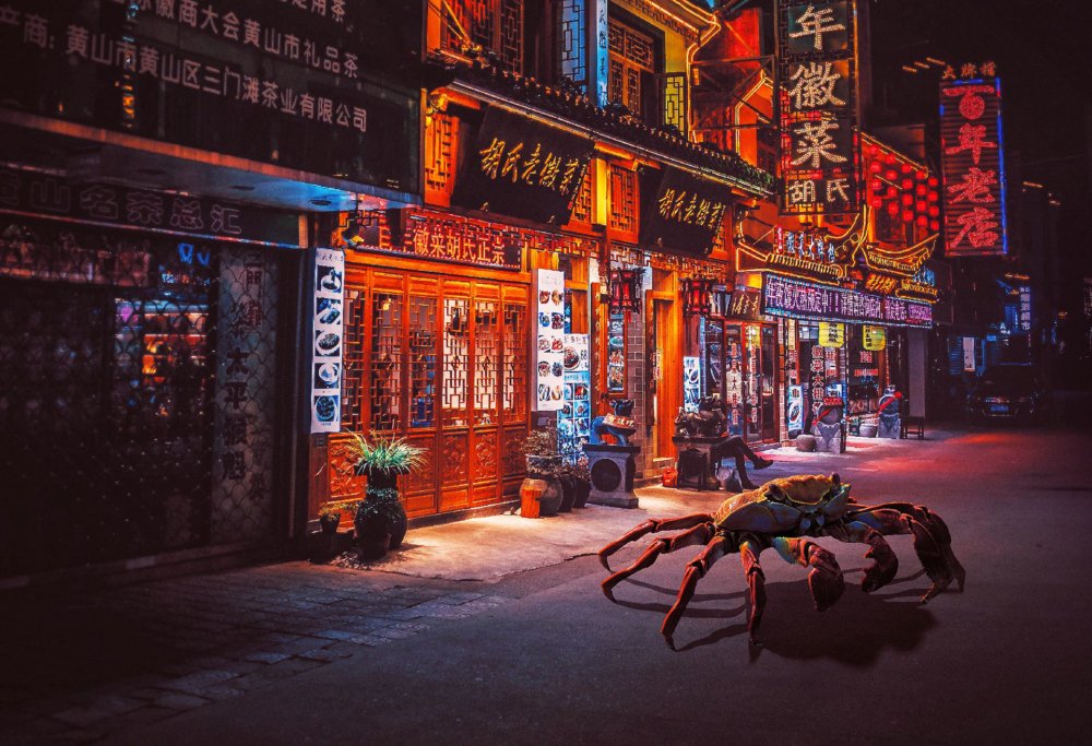 Cyberpunk Scenarios Of Wild Animals Roaming Around Nightly Cityscapes By Carlos Jimenez Varela 8