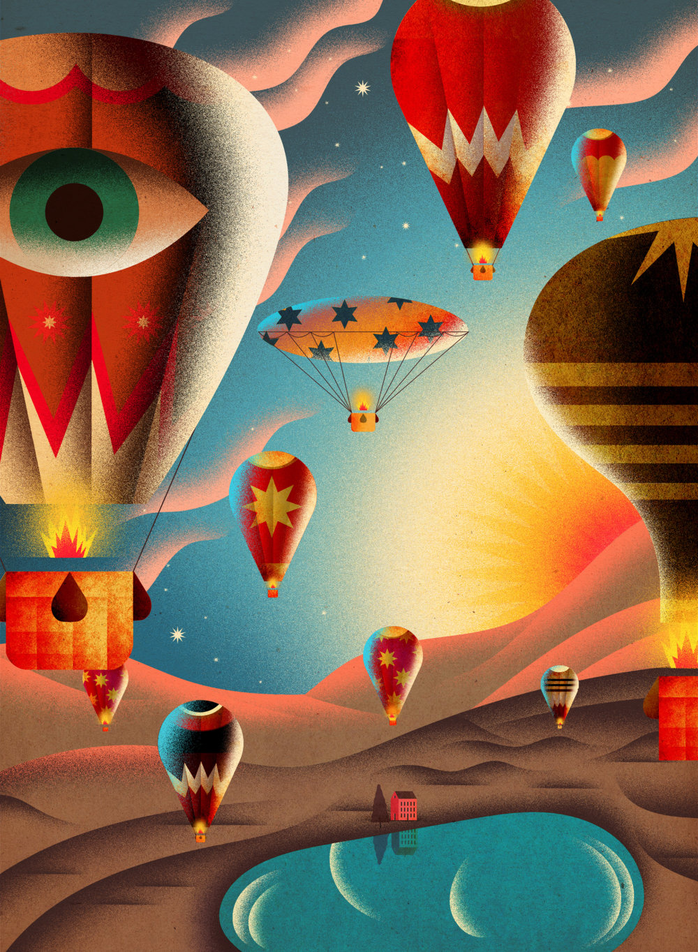 Delightful Editorial Illustrations By Jesus Sotes For The Book Dreams By Alison Davies 8