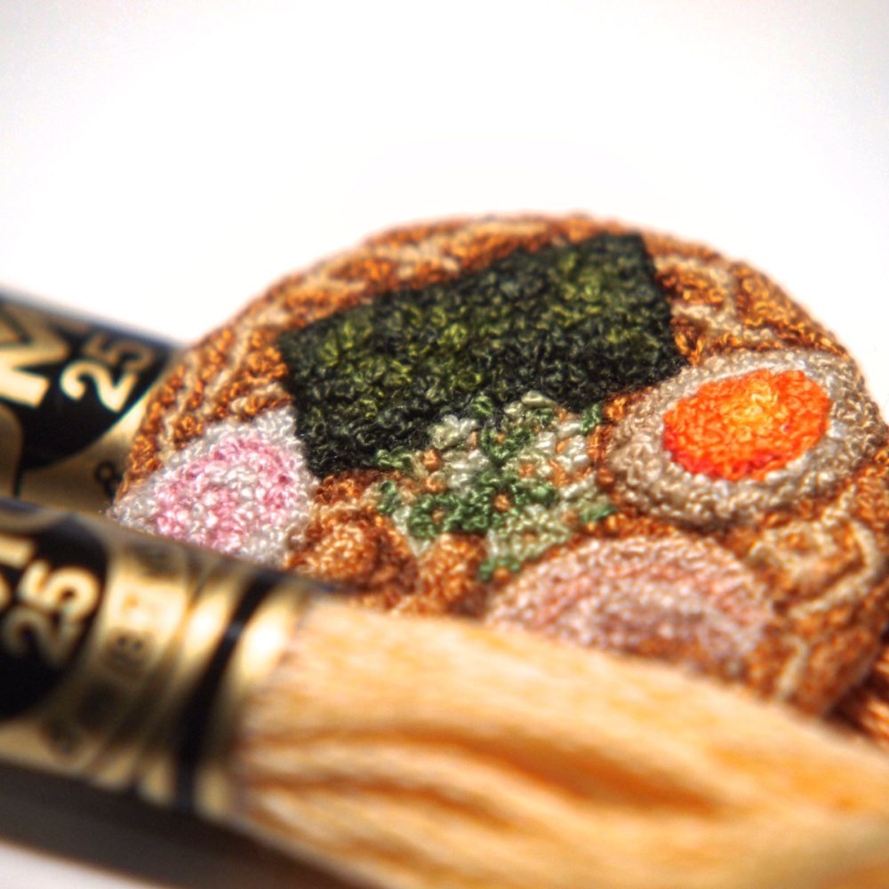 Embroidered Foods In Miniature By Japanese Artist Ipnot 4