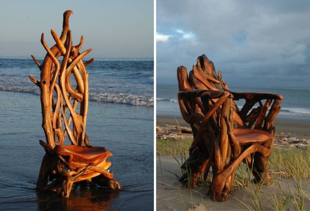 Extraordinary Sculptures And rustic Furniture Carved Out Of Driftwood By Jeffro Uitto 4