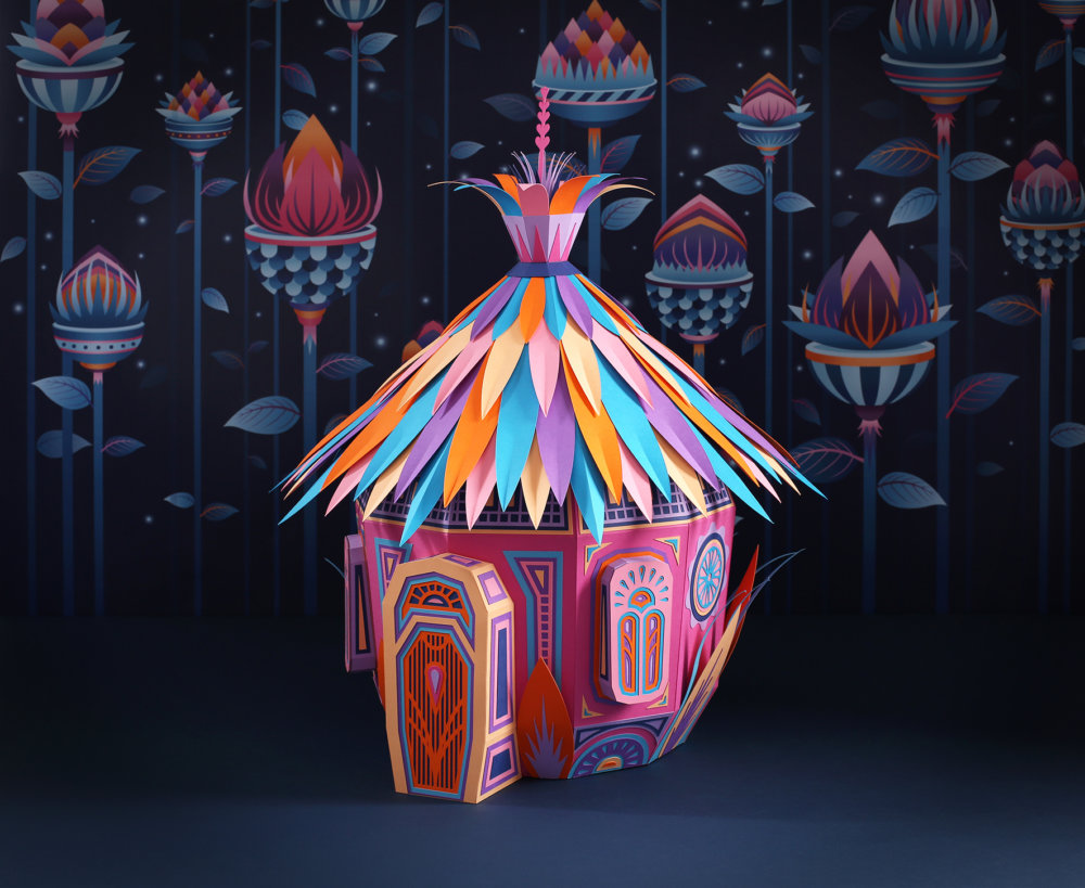 Forest Folks Fascinating Colorful Papercraft Sculptures By Zim And Zou 5