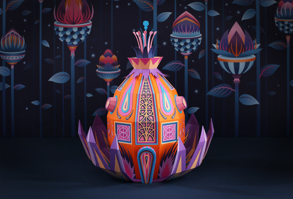 Forest Folks Fascinating Colorful Papercraft Sculptures By Zim And Zou 7