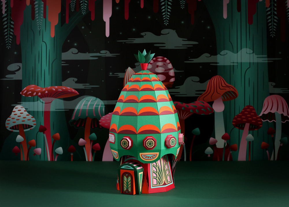 Forest Folks Fascinating Colorful Papercraft Sculptures By Zim And Zou 9