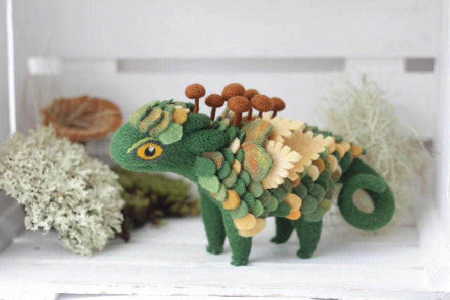 Gorgeous Felt Dragons By Alena Bobrova 1