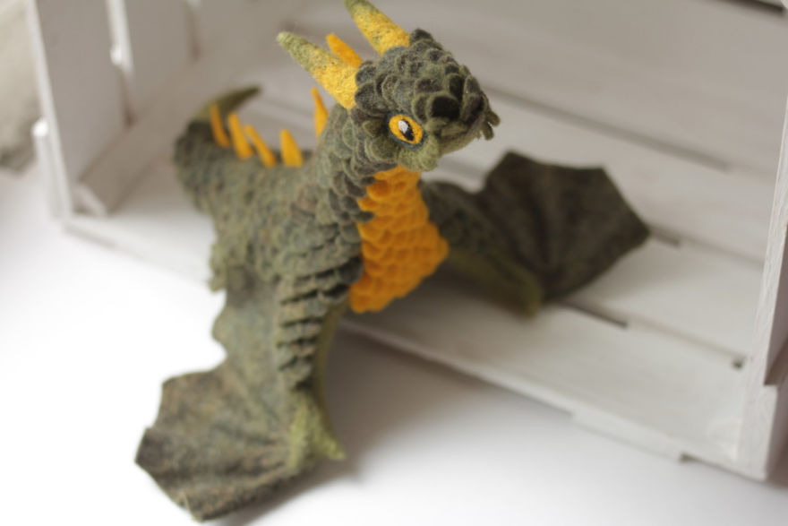 Gorgeous Felt Dragons By Alena Bobrova 11