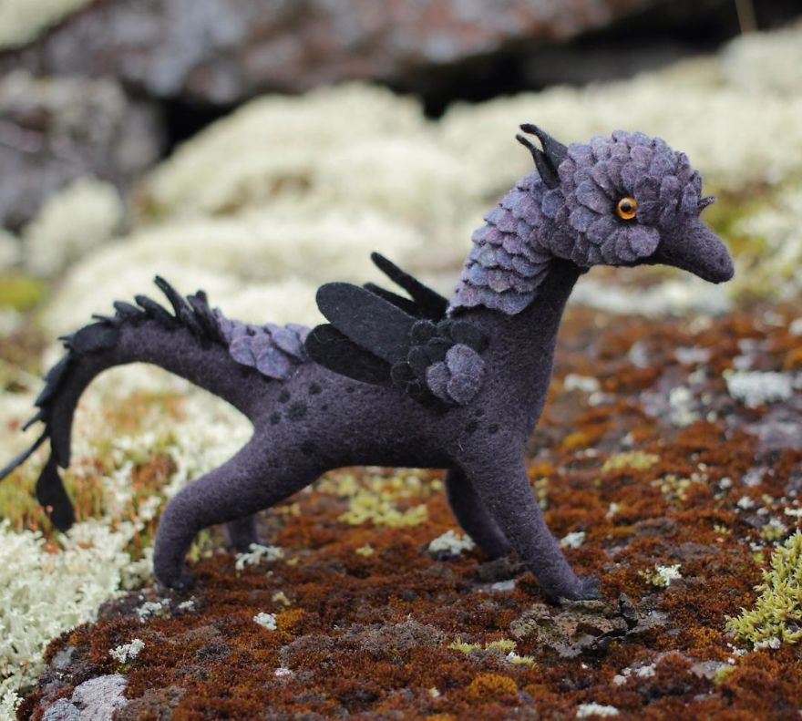 Gorgeous Felt Dragons By Alena Bobrova 14
