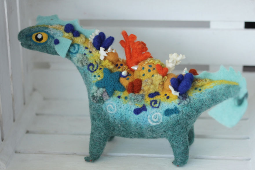 Gorgeous Felt Dragons By Alena Bobrova 15