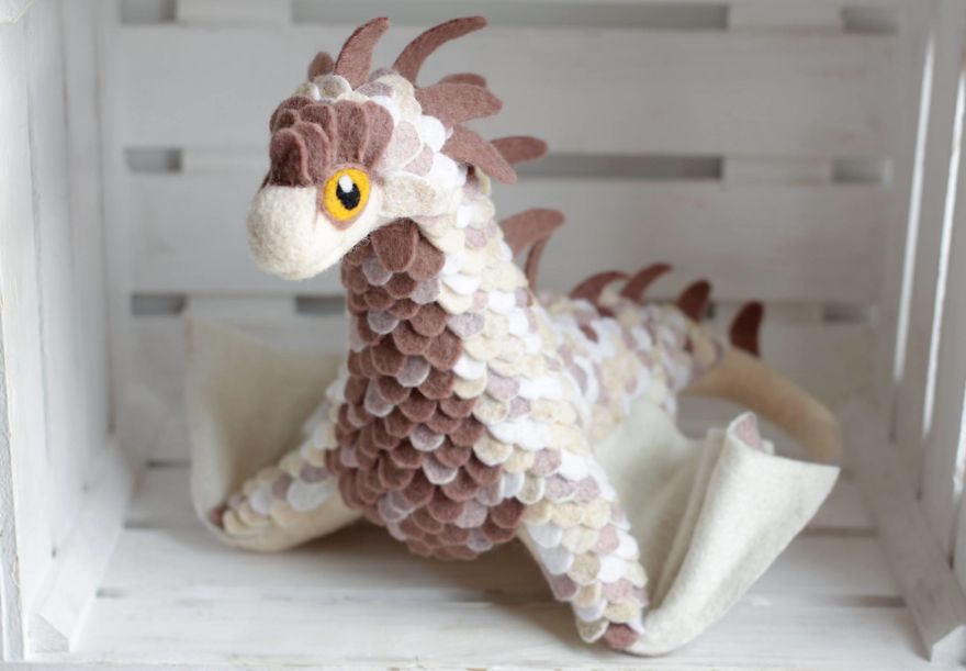Gorgeous Felt Dragons By Alena Bobrova 16