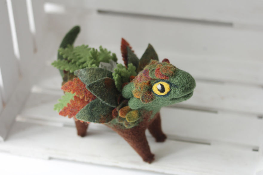Gorgeous Felt Dragons By Alena Bobrova 17