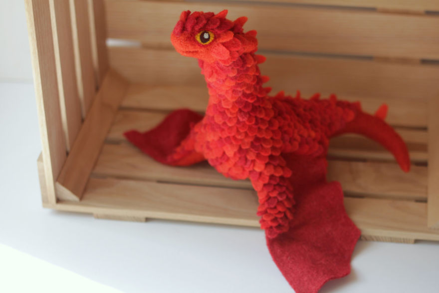 Gorgeous Felt Dragons By Alena Bobrova 2