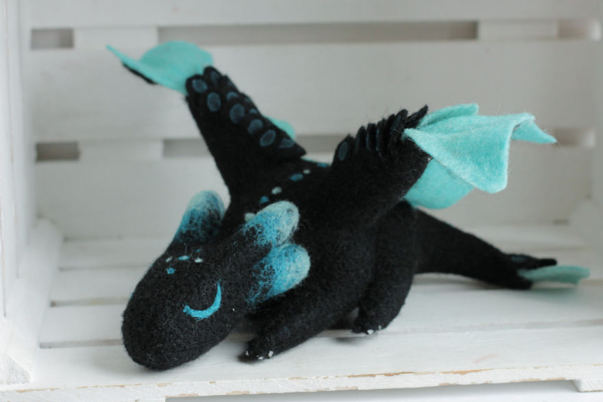 Gorgeous Felt Dragons By Alena Bobrova 20