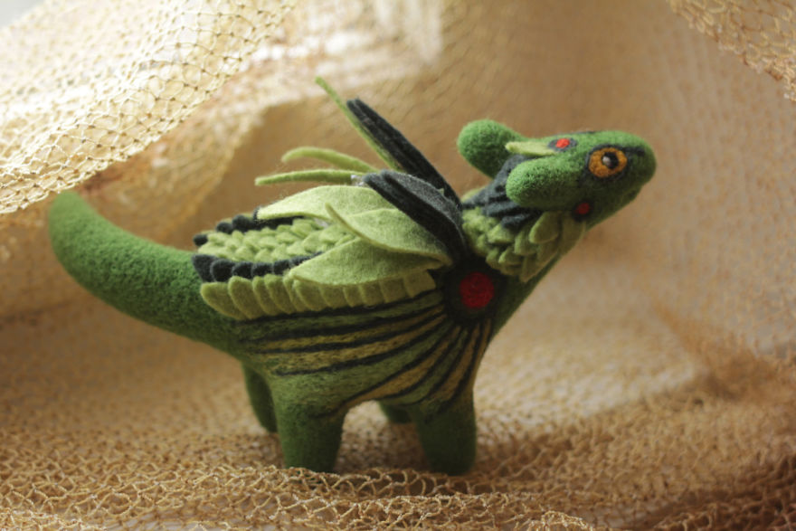 Gorgeous Felt Dragons By Alena Bobrova 24