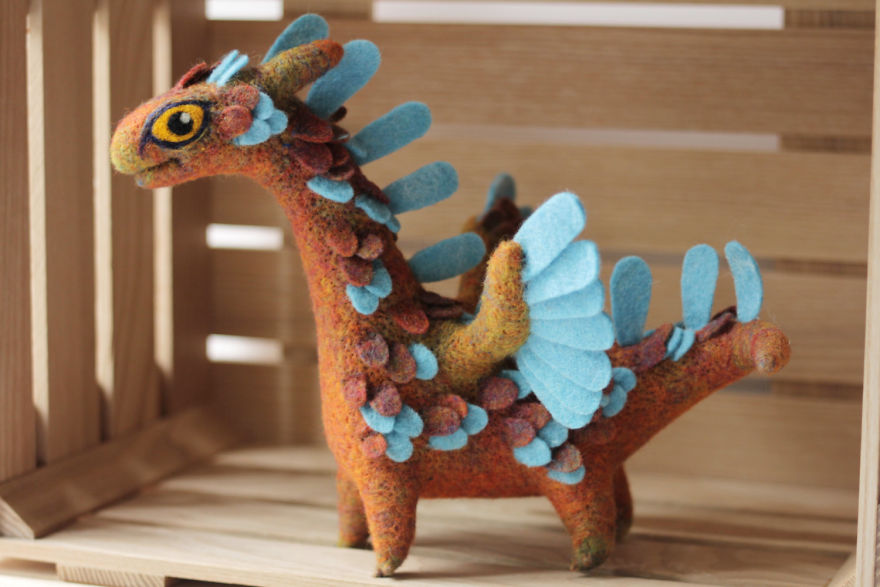 Gorgeous Felt Dragons By Alena Bobrova 25