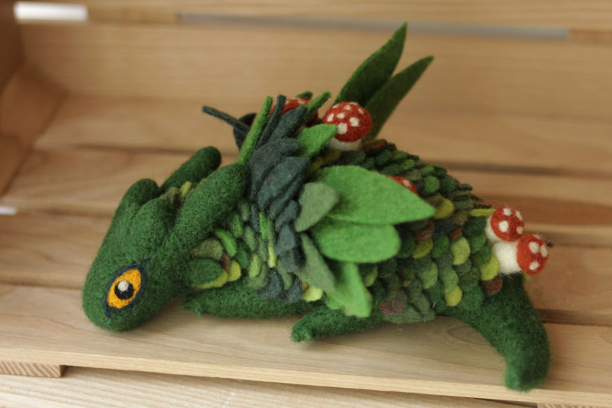 Gorgeous Felt Dragons By Alena Bobrova 3