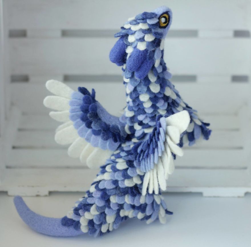 Gorgeous Felt Dragons By Alena Bobrova 5