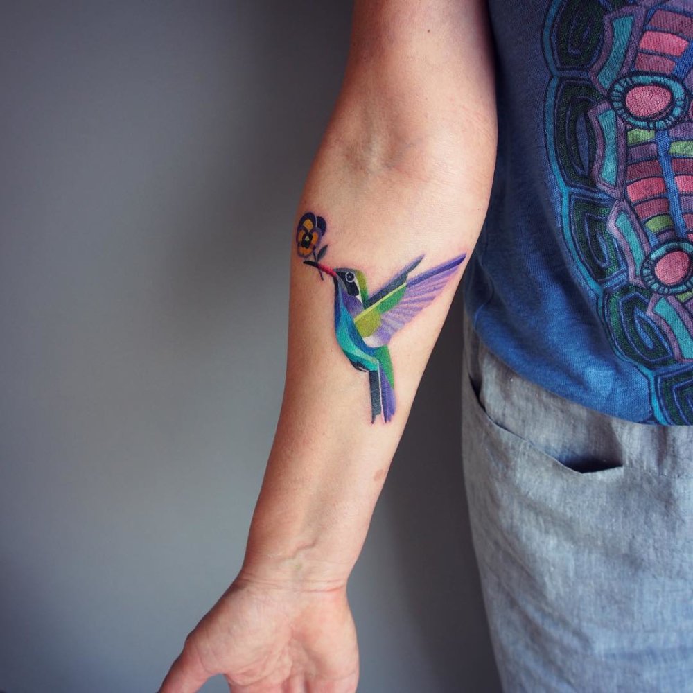 Gorgeous Illustrative Tattoos By Sasha Unisex 17