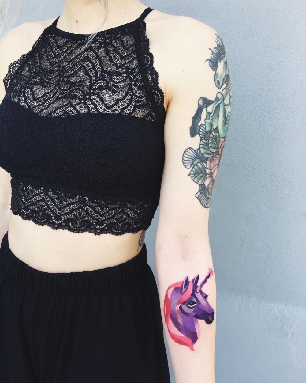 Gorgeous Illustrative Tattoos By Sasha Unisex 2