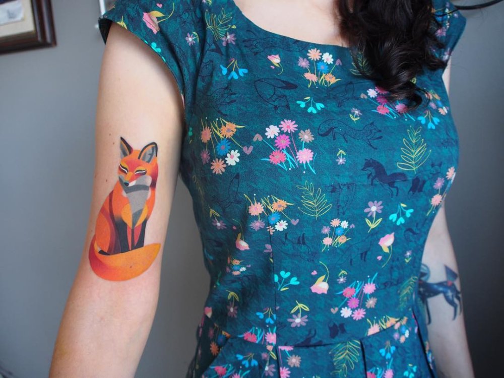 Gorgeous Illustrative Tattoos By Sasha Unisex 23