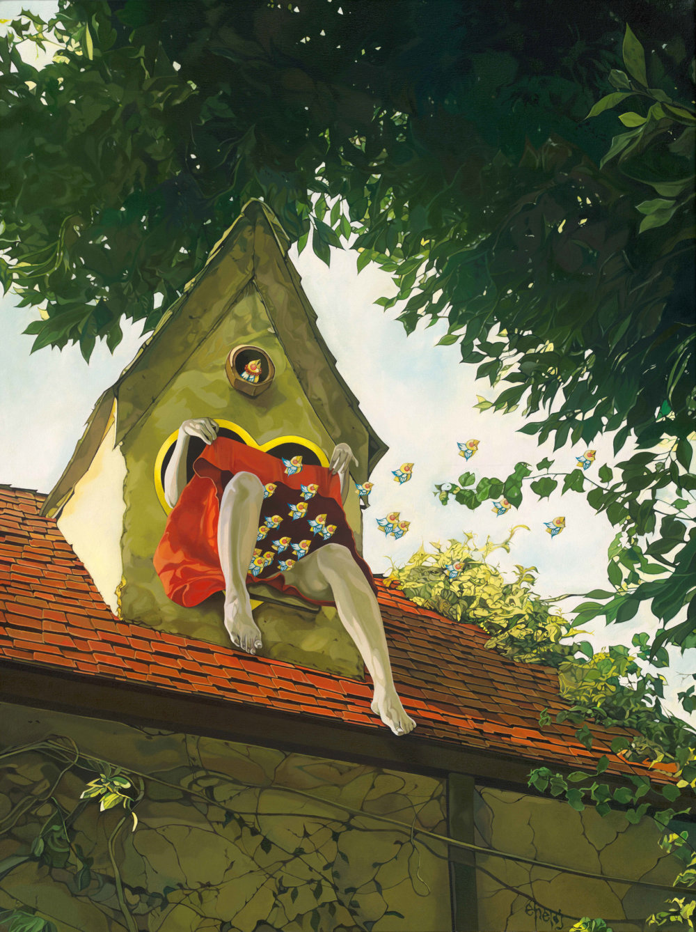 Gorgeous Surreal And Illustrative Paintings Of Girls In Ethereal Scenarios By Jolene Lai 2