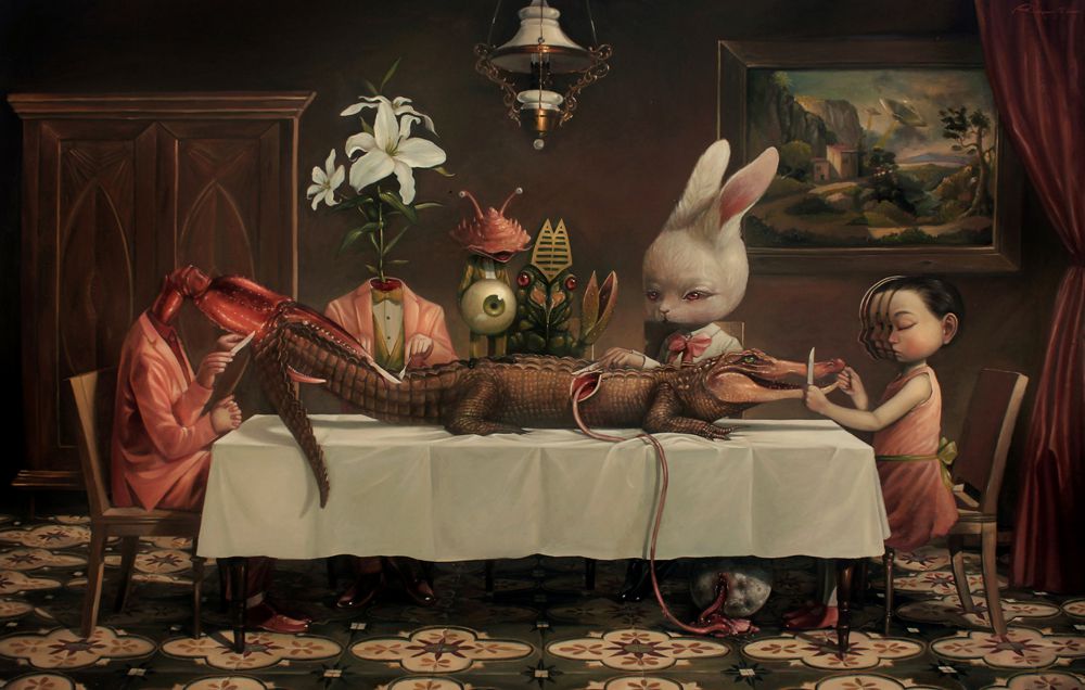 Graciously Bizarre Dark Surrealist Illustrations By Roby Dwi Antono 1