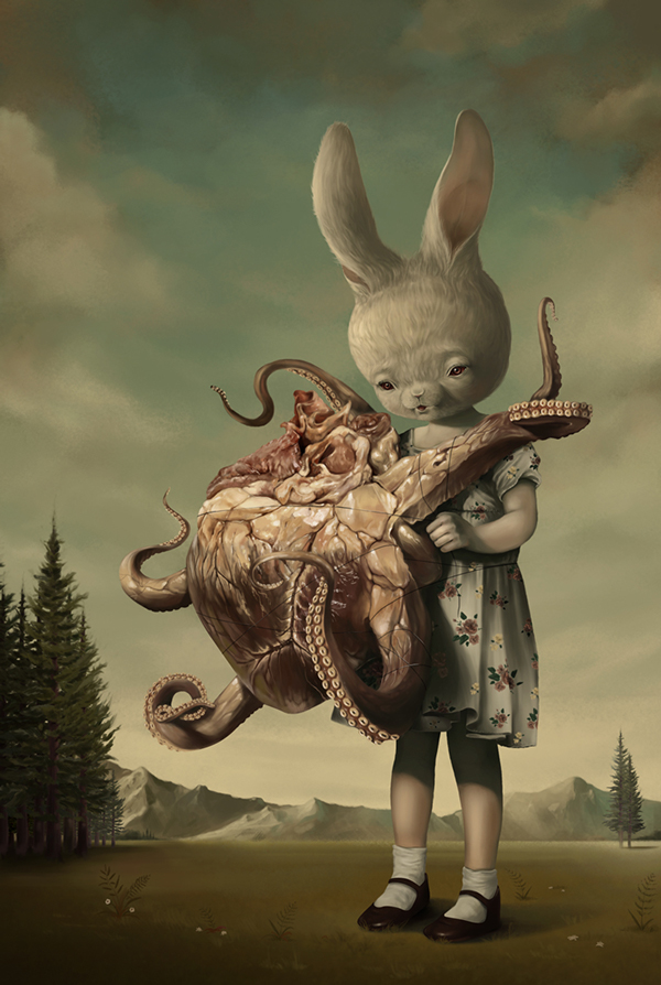 Graciously Bizarre Dark Surrealist Illustrations By Roby Dwi Antono 17