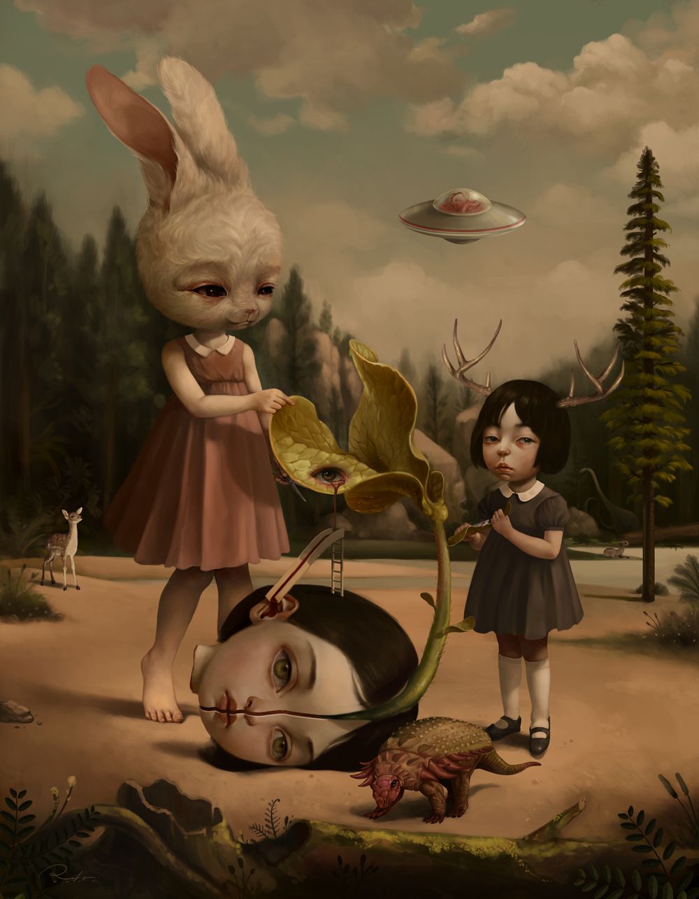Graciously Bizarre Dark Surrealist Illustrations By Roby Dwi Antono 6