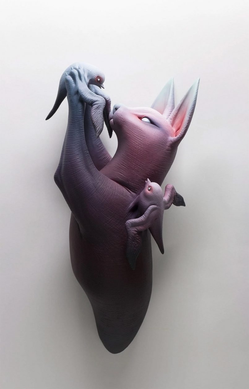 Intriguing Sculptures Of Amalgamated Creatures By Erika Sanada 10