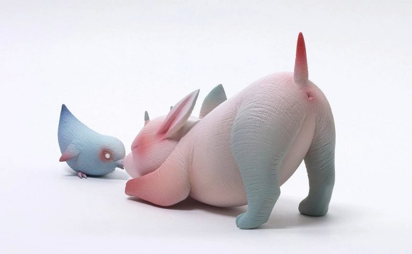 Intriguing Sculptures Of Amalgamated Creatures By Erika Sanada 8
