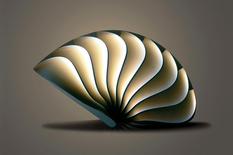 Iridescent Glass Sculptures With Geometric And Organic Patterns By Laszlo Lukacsi 4