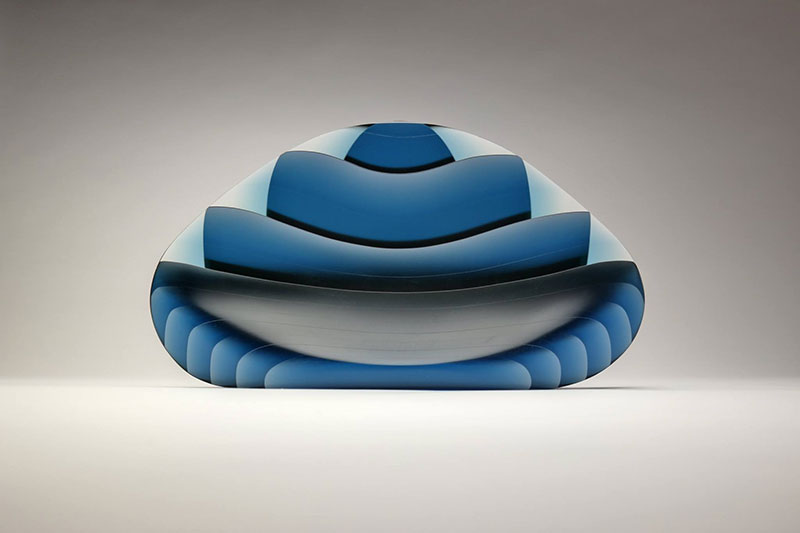 Iridescent Glass Sculptures With Geometric And Organic Patterns By Laszlo Lukacsi 5