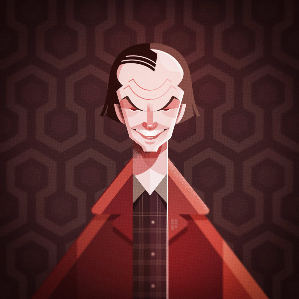 Jack Nicholson - Smart vector cartoons of pop culture icons by Ricardo Polo